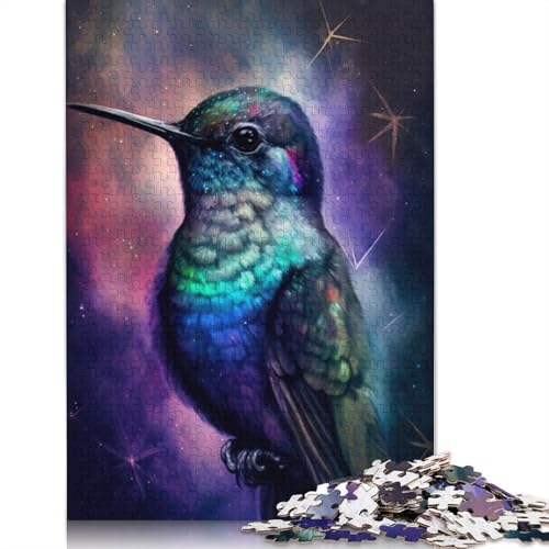 Puzzle für Erwachsene Galaxy Dream Hummingbird 1000-teiliges Puzzle aus Karton für Jugendliche und Kinder, pädagogisches Spielzeug zum Stressabbau. Puzzlegröße: 38 x 26 cm von LiJianXXO