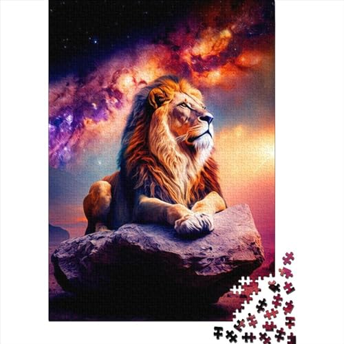 Puzzle für Erwachsene Löwen 500 Teile Puzzle für Erwachsene Holzpuzzle für Erwachsene und Kinder ab 12 Jahren Anspruchsvolles Spiel Größe 52x38cm von LiJianXXO