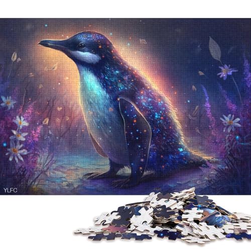 Puzzle für Erwachsene Pinguine im Dschungel für Erwachsene, 1000-teiliges Puzzle, Lernspiele, Holzpuzzle für Kinder ab 12 Jahren, lustiges Puzzle für die ganze Familie 75x50cm/1000 Teile von LiJianXXO