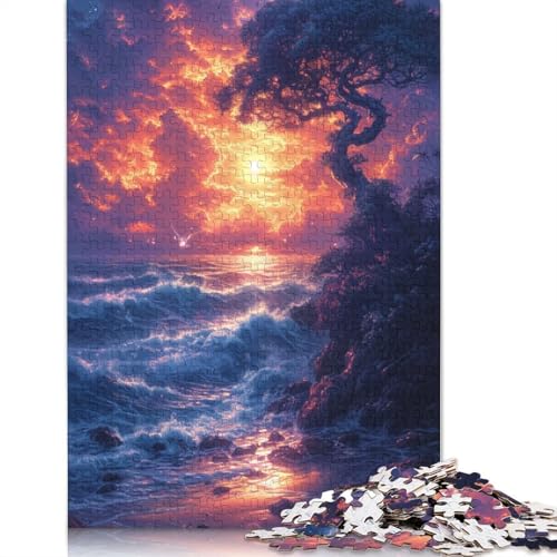 Puzzle für Erwachsene Schöne verträumte Landschaft 1000-teiliges Puzzle Kartonpuzzle für Erwachsene und Kinder ab 12 Jahren Entspannungspuzzlespiele Größe: 38 x 26 cm von LiJianXXO