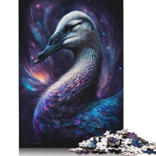 Puzzle für Erwachsene Traumschwan, 1000-teiliges Puzzle, Holzpuzzle für Erwachsene und Kinder ab 12 Jahren, Lernspiele für Erwachsene und Kinder (Größe 75 x 50 cm) von LiJianXXO