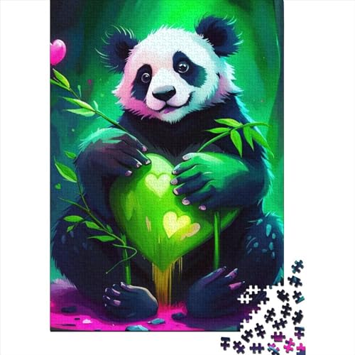 Puzzle für Erwachsene und Jugendliche, Tierpanda für Erwachsene, schwieriges Puzzle mit 1000 Teilen (Größe 75 x 50 cm) von LiJianXXO