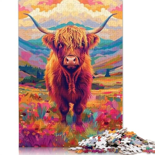 Puzzle für Erwachsene und Kinder, 1000 Teile, Alpenyak-Puzzle, Kartonpuzzle, Heimdekoration, Puzzlegröße: 38 x 26 cm von LiJianXXO