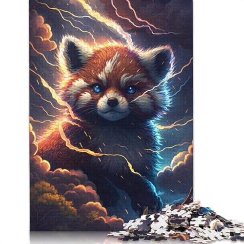 Puzzle für Erwachsene und Kinder, Traum-Roter Panda, 1000-teiliges Puzzle, Holzpuzzle für Kinder ab 12 Jahren, tolles Geschenk für Erwachsene, Größe: 75 x 50 cm von LiJianXXO