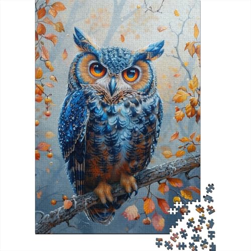 Puzzle für Kinder, Bunte Eule, 1000 Teile, Puzzle für Erwachsene, Holzpuzzle für Erwachsene und Kinder, zum Stressabbau, Größe: 75 x 50 cm von LiJianXXO