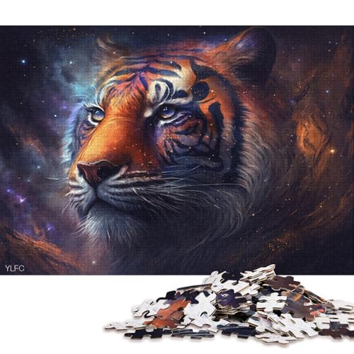 Puzzle für Kinder, Nebeltiger, 1000 Teile, Puzzle für Erwachsene, Kartonpuzzle für Erwachsene und Kinder ab 12 Jahren, Lernspiele 38x26cm/1000 Teile von LiJianXXO