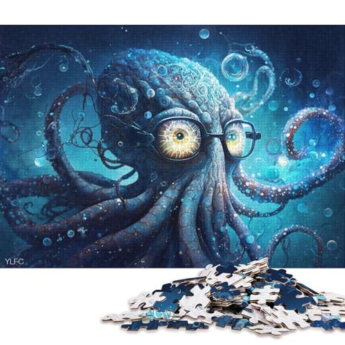 Puzzle für Kinder, Oktopus, magische Tiere, 1000-teiliges Puzzlespiel, Papppuzzle für Erwachsene und Kinder ab 12 Jahren, Lernspiel, Herausforderungsspielzeug (Größe 38 * 26 cm) von LiJianXXO