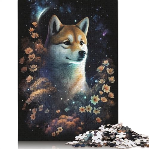 Puzzle für Kinder Space Corgi, 1000-teiliges Puzzle aus Holz für Erwachsene und Kinder ab 12 Jahren, anspruchsvolles Spiel, Größe: 75 x 50 cm von LiJianXXO