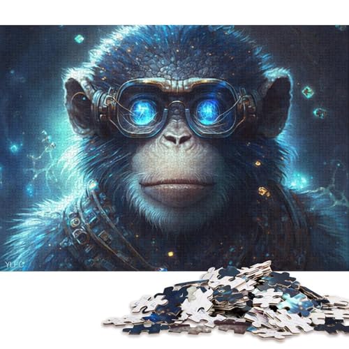 Puzzle für Magic Monkey Warrior, 1000-teiliges Puzzle aus Karton für Erwachsene und Kinder ab 12 Jahren, Heimdekoration 38x26cm/1000 Teile von LiJianXXO