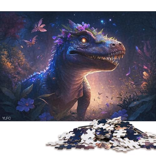 Puzzle mit 1000 Teilen, magische Dinosaurier-Puzzles für Erwachsene, Familienpuzzlespiel aus Karton 38x26cm/1000 Teile von LiJianXXO