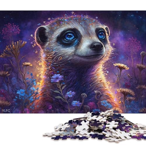 Puzzle mit 1000 Teilen für Erwachsene und Kinder. Das magische Erdmännchen-Puzzle für Erwachsene. Holzpuzzle, Lernspiele für Erwachsene und Kinder (Größe 75 * 50 cm) von LiJianXXO