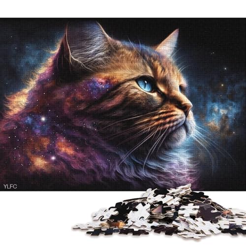 Puzzles für Erwachsene, 1000 Puzzles, Cosmic Galaxy Garfield, Puzzles für Erwachsene, Papppuzzles, Lernspielzeug, Familienspiele (Größe 38 * 26 cm) von LiJianXXO