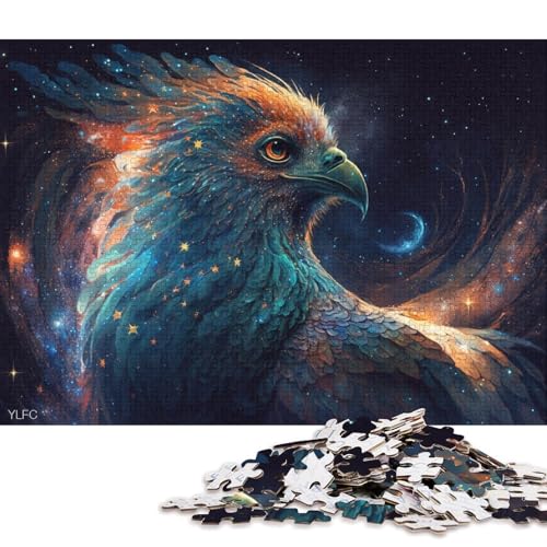 Puzzles für Erwachsene, 1000 Puzzles, kosmische Galaxie, Phönix, Puzzles für Erwachsene, Holzpuzzles, Lernspielzeug, Familienspiele (Größe 75 * 50 cm) von LiJianXXO