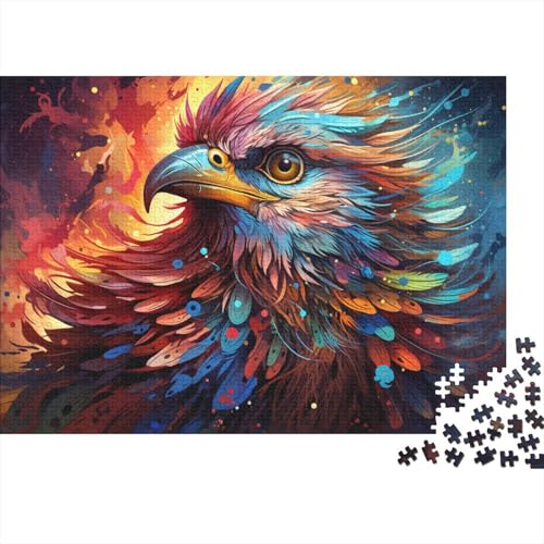 Puzzlespiel mit 1000 Teilen, Fantasie-Farbtiere, Puzzles für Erwachsene, Holzpuzzles, Familienspiele, Weihnachts- und Geburtstagsgeschenke, Größe 50 x 75 cm von LiJianXXO