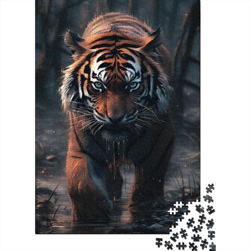 Sumpftiger-Puzzle für Erwachsene, Teenager, 1000 Teile Puzzle für Erwachsene, ganze Familie und die (Größe 75 x 50 cm) von LiJianXXO