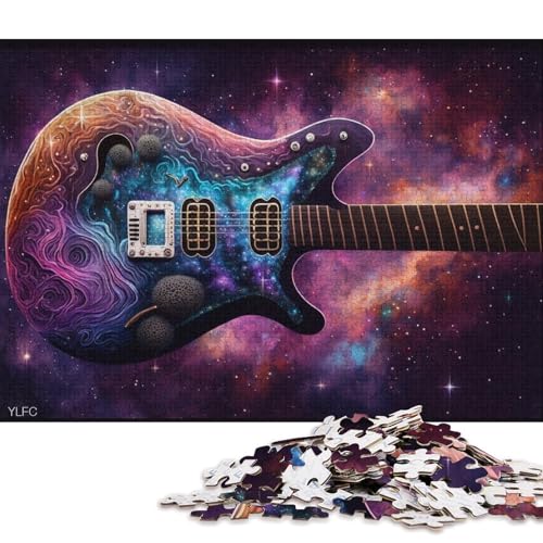 Teenager-Puzzle Cosmic Guitar 1000-teiliges Puzzle aus Holz für 12-Jährige, Kunstwerk, Geschenk (Größe 75 * 50 cm) von LiJianXXO