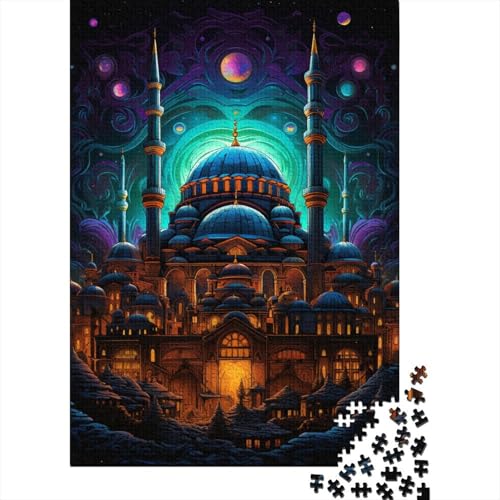 Türkiye Hagia Sophia Puzzle für Erwachsene, 1000-teiliges Puzzle für Erwachsene, Puzzle aus Holz, kreativ für Erwachsene, anspruchsvolles Spiel (Größe 75 x 50 cm) von LiJianXXO