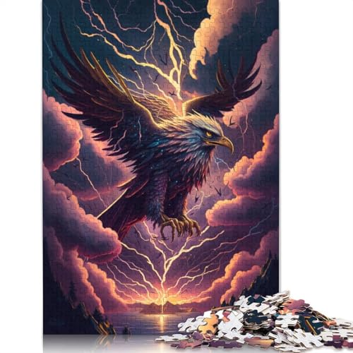 für Erwachsene 1000 Teile Puzzle Fantasy Eagle Puzzle für Erwachsene Holzpuzzle Heimdekoration Größe: 75x50cm von LiJianXXO