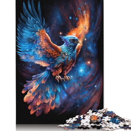 1000-teiliges Puzzle, Galaxie-Phönix-Vogel-Puzzle für Kinder, Kartonpuzzle, Lernspiel für Erwachsene und Kinder, Größe: 38 x 26 cm von LiJianXXR