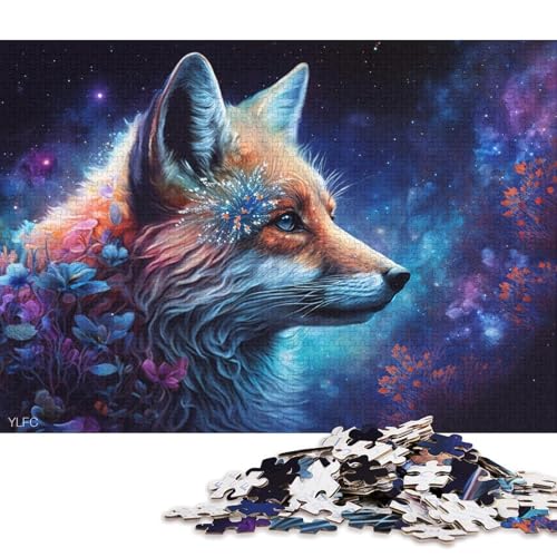 1000-teiliges Puzzle, Lernspiele, Cosmic Fox-Puzzle, Kartonpuzzle, Familienunterhaltungsspielzeug (Größe 38 * 26 cm) von LiJianXXR