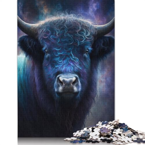 1000-teiliges Puzzle, Weltraumkunst, Yak-Puzzle, Holzpuzzle für Erwachsene, Lernspiel, Größe: 75 x 50 cm von LiJianXXR