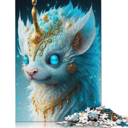 1000-teiliges Puzzle, süßes Drachenbaby, Puzzles für Holzplatten, Lernspiele, Heimdekorationspuzzle. Größe 75 x 50 cm von LiJianXXR