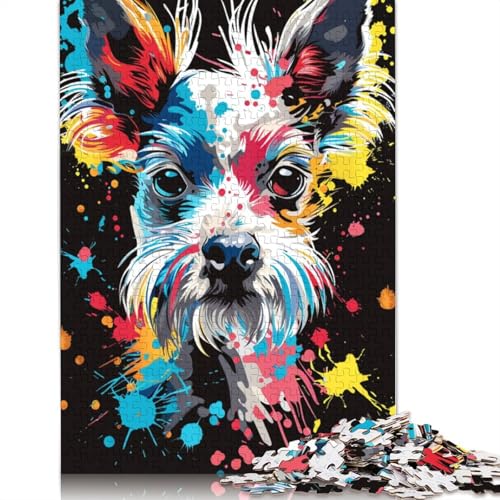 1000-teiliges Puzzle Chinesischer Schopfhund, Kunst-Puzzle für Erwachsene, Karton-Puzzle, dekomprimierendes geistiges Lernspielzeug, Größe 38 x 26 cm von LiJianXXR