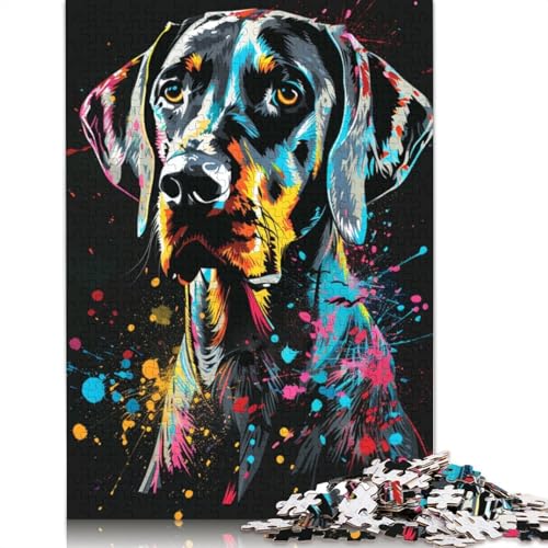 1000-teiliges Puzzle Deutscher Kurzhaar-Vorstehhund, Puzzle für Papppuzzle, Lernspiele, Heimdekorationspuzzle, Größe 38 x 26 cm von LiJianXXR