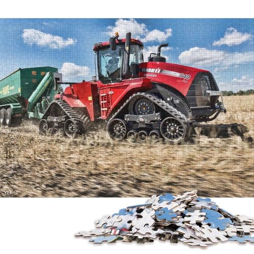 1000-teiliges Puzzle Landwirtschaftliche Werkzeuge, Traktoren, Puzzle für Erwachsene und Kinder, Holzpuzzle, Spielzeug, Denkspiel 75x50cm/1000 Teile von LiJianXXR