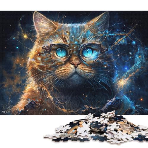 1000-teiliges Puzzle Magic Art Garfield, Holzpuzzle, Heimdekorationspuzzle (Größe 75 * 50 cm) von LiJianXXR