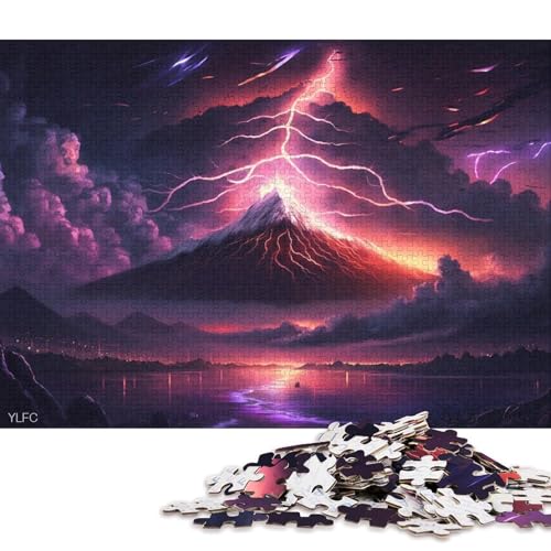 1000-teiliges Puzzle Mount Fuji, Japan, Puzzle für Erwachsene, Kartonpuzzle, Lernspiel 38x26cm/1000 Stück von LiJianXXR