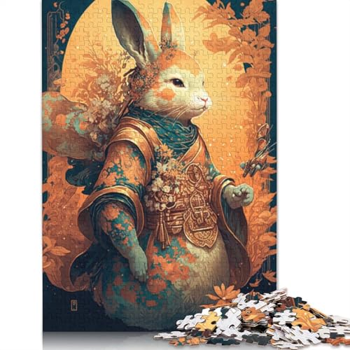 1000-teiliges Puzzle für Erwachsene, Fantasie-Kaninchen, Puzzle für Erwachsene, Kartonpuzzle, Lernspiel, Herausforderungsspielzeug, Größe 38 x 26 cm von LiJianXXR