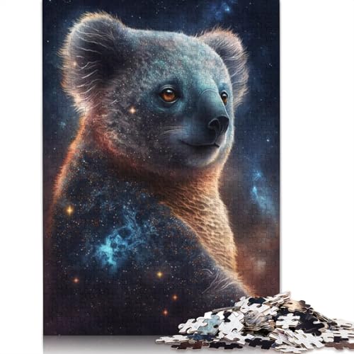 1000-teiliges Puzzle für Erwachsene, Galaxie-Tier-Koala-Puzzle für Erwachsene, Holzpuzzle, tolles Geschenk für Erwachsene, Größe: 75 x 50 cm von LiJianXXR