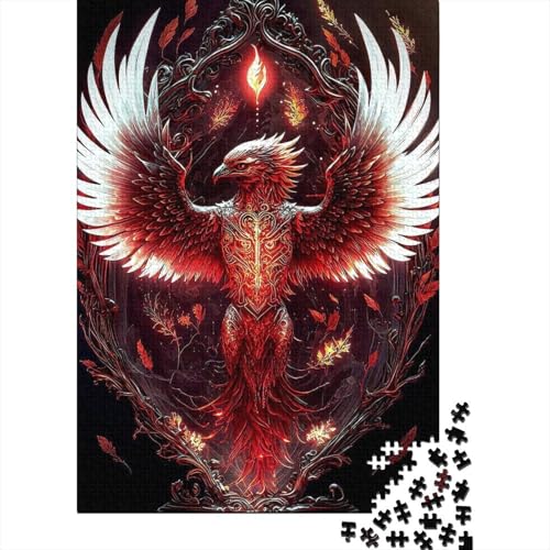 1000-teiliges Puzzle für Erwachsene, Phoenix, kreatives Puzzle für Erwachsene und Kinder, Puzzle, Lernspiel für Erwachsene und Kinder, Größe: 75 x 50 cm von LiJianXXR