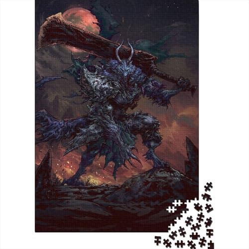 1000-teiliges Puzzle für Erwachsene, Puzzle Warlord Werewolf für Erwachsene, Puzzle-Geschenke, Puzzle für Erwachsene (Größe 75x50 cm) von LiJianXXR