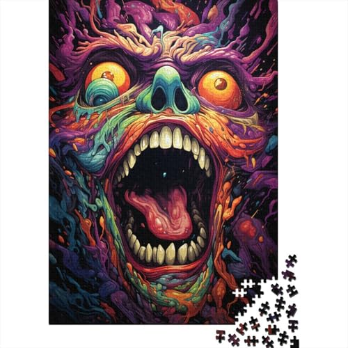 1000-teiliges Puzzle für Erwachsene, Sternenhimmel, Farbmalerei, Monster-Puzzle für Kinder, Holzpuzzle, Puzzle für Erwachsene, Lernspiel, Herausforderungsspielzeug, 50 x 75 cm von LiJianXXR