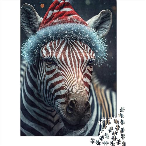 1000-teiliges Puzzle für Erwachsene, Zebras-Puzzle für Erwachsene, Holzpuzzle, Lernspiele für Erwachsene und Kinder, Größe: 75 x 50 cm von LiJianXXR