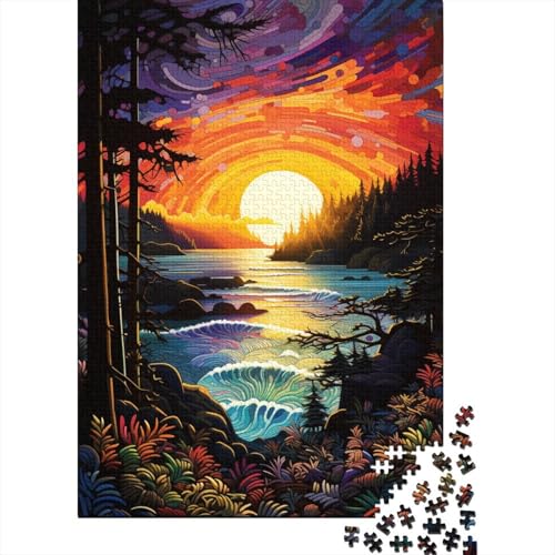 1000-teiliges Puzzle für Erwachsene und Kinder, tropischer Strand, Puzzle für Holzpuzzle, Heimdekoration, Puzzle, 50 x 75 cm von LiJianXXR