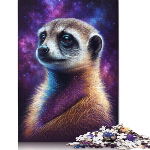 1000-teiliges Puzzlespiel Galaxy Erdmännchen für Kinder, Kartonpuzzle, tolles Geschenk für Erwachsene, Größe: 38 x 26 cm von LiJianXXR