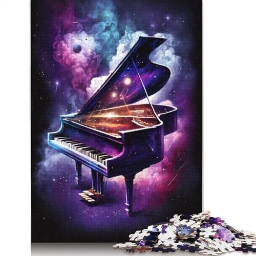 1000-teiliges Puzzlespiel Galaxy Piano Puzzles für Erwachsene Puzzle Holzpuzzle Heimdekoration Puzzlegröße: 75 x 50 cm von LiJianXXR