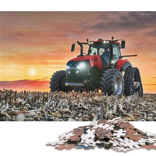 1000-teiliges Puzzlespiel Landwirtschaftliche Werkzeuge, Traktoren, Puzzles für Erwachsene, Holzpuzzles, Lernspiele, Heimdekorationspuzzle 75x50cm/1000 Stück von LiJianXXR