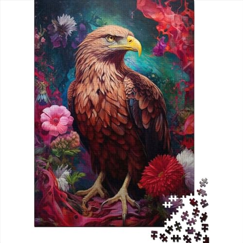 Der Adler und der Garten, Holzpuzzle, Puzzle für Erwachsene und Teenager, lustige Puzzles für Erwachsene, 1000-teiliges Spielzeug, Denkspiel (Größe 75x50 cm) von LiJianXXR