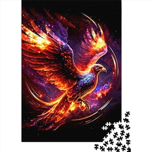 Phoenix für Erwachsene, 1000-teiliges Puzzle für Erwachsene, Puzzle 1000 große Teile für Erwachsene (Größe 75x50 cm) von LiJianXXR