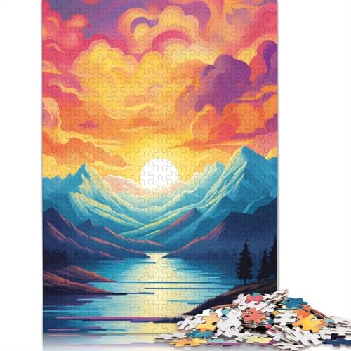 Puzzle 1000 Teile Puzzle für Erwachsene und Kinder, Regenbogen-Mädchen-Puzzle für Erwachsene, Kartonpuzzle, Lernspiel, Größe 38 x 26 cm von LiJianXXR