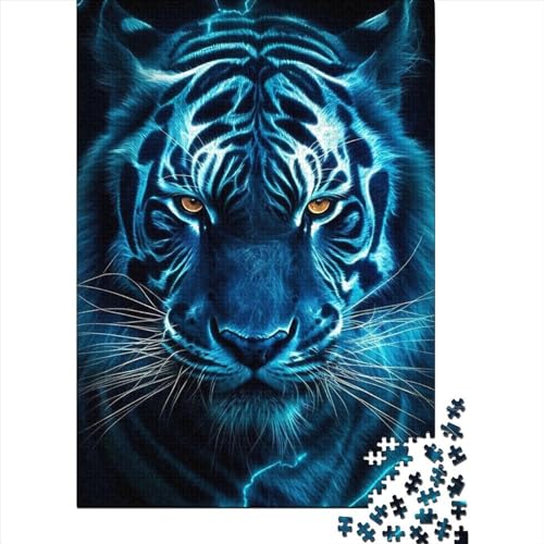 Puzzle 1000 Teile für Erwachsene, Tiger, Holzpuzzle für Erwachsene und Jugendliche von Puzzles für Erwachsene (Größe 75x50 cm) von LiJianXXR