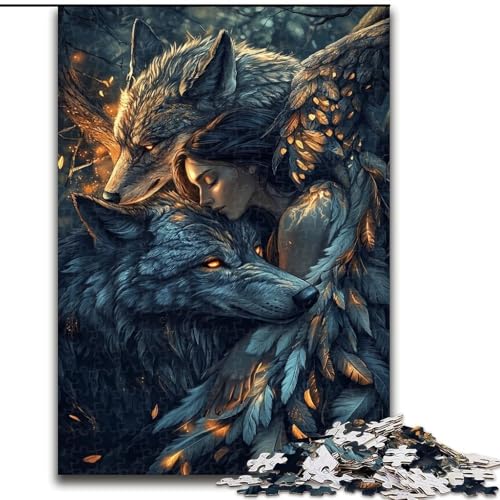 Puzzle 1000 Teile für Erwachsene,Der Wolf und das Mädchen,für Kinder ab 14 Jahren Jedes Teil ist einzigartig – lustiges und herausforderndes Spiel für die ganze Familie Tolles Geschenk (Größe 26x38cm) Puzzle 1000 Teile für Erwachsene,Der Wolf und das Mädchen,für Kinder ab 14 Jahren Jedes Teil ist einzigartig – lustiges und herausforderndes Spiel für die ganze Familie Tolles Geschenk (Größe 26x38cm) von LiJianXXR