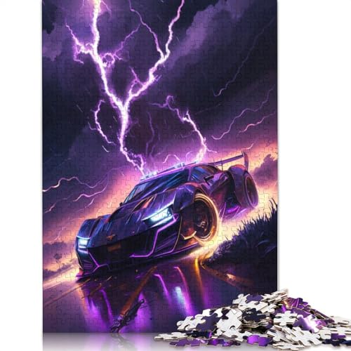 Puzzle 1000 Teile für Erwachsene Fantasy-Sportwagen-Puzzle für Erwachsene Holzpuzzle Heimdekoration Größe: 75 x 50 cm von LiJianXXR