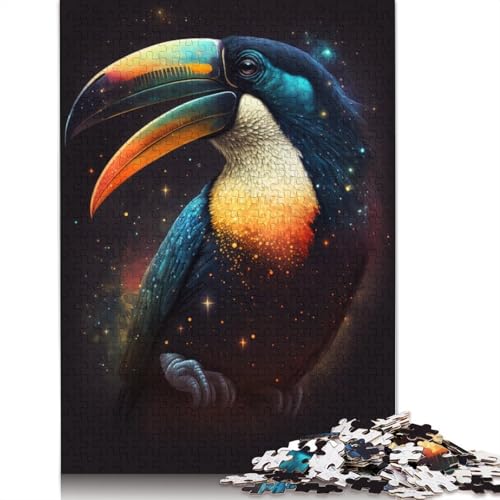 Puzzle 1000 Teile für Erwachsene Galaxy Fantasy Tukan Puzzle für Erwachsene Puzzle Papppuzzle Pädagogisches Spielzeug zum Stressabbau Puzzlegröße: 38x26cm von LiJianXXR