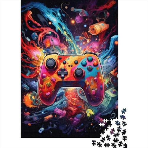 Puzzle 1000 Teile für Erwachsene Game Controller Puzzles für Erwachsene Holzbrettpuzzle Herausforderndes Spiel Größe: 75x50cm von LiJianXXR