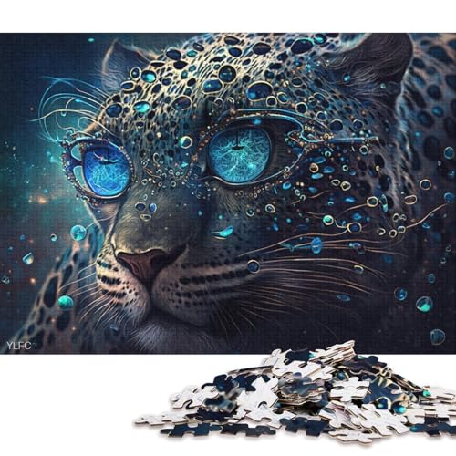 Puzzle 1000 Teile für Erwachsene Magischer Leopardenkrieger Puzzle für Erwachsene Holzpuzzle Familiendekoration von LiJianXXR